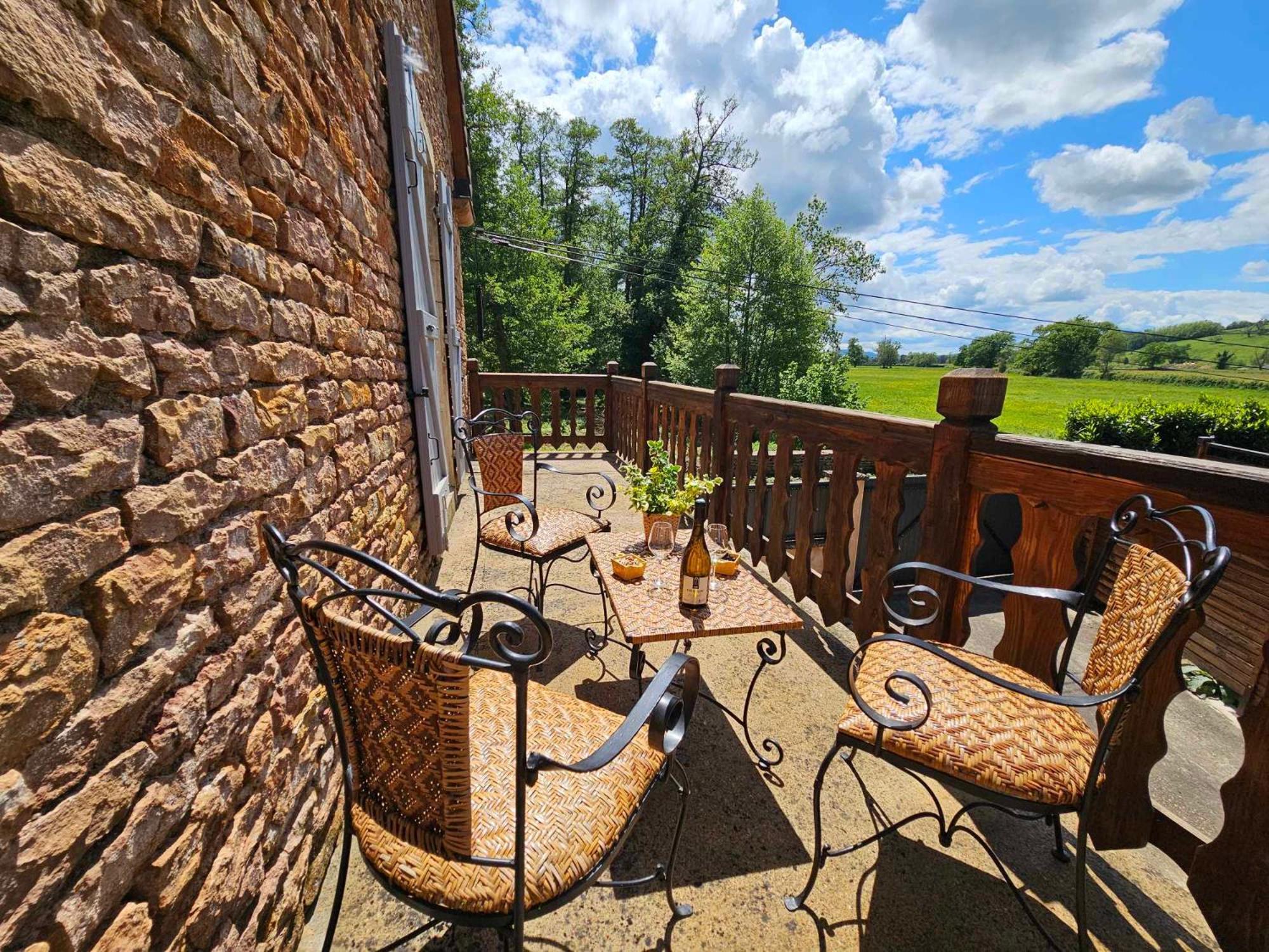 Bed and Breakfast Le Moulin De Chazelle Cormatin Exterior foto